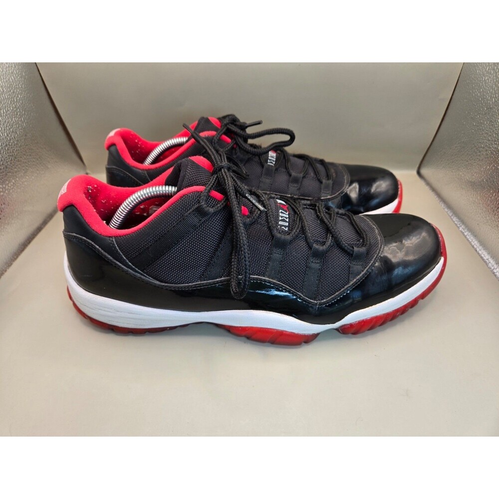Jordan 11 Low Bred 2015 Shoes Men's 13 Black Red Athletic Lifestyle OG Sneakers